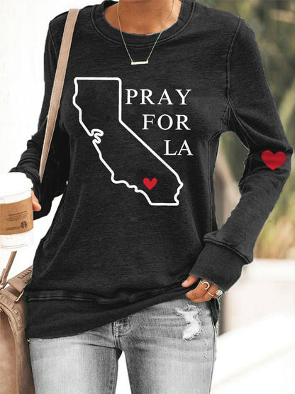 Women's Pray For LA,Los Angeles Strong, California Strong Sweatshirt