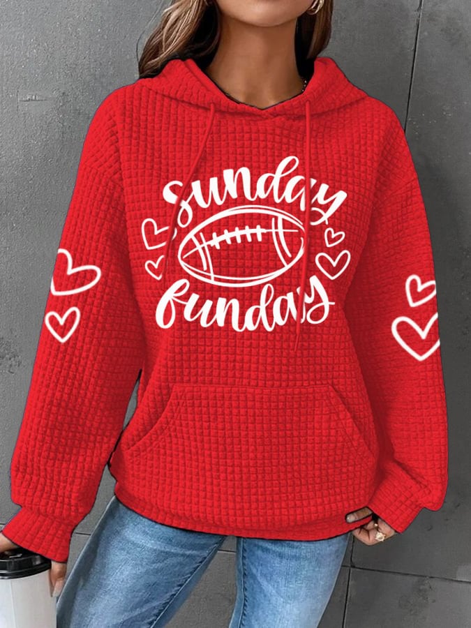 🔥Buy 2 Get 5% Off🔥Women's Funny Game Day Sunday Football Funday Hoodie