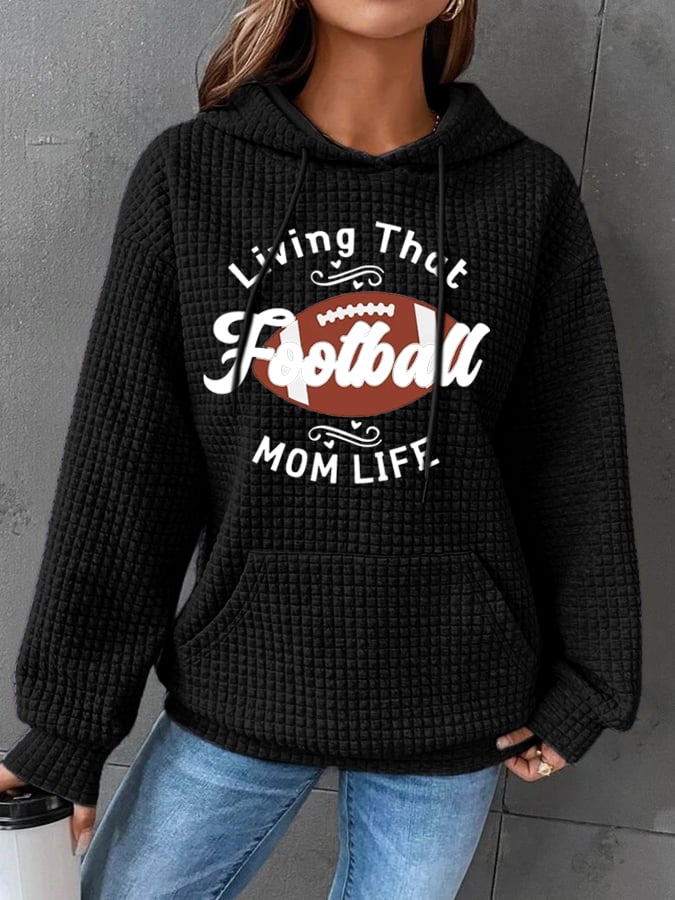 🔥Buy 2 Get 5% Off🔥Women's Football Print Casual Hoodie