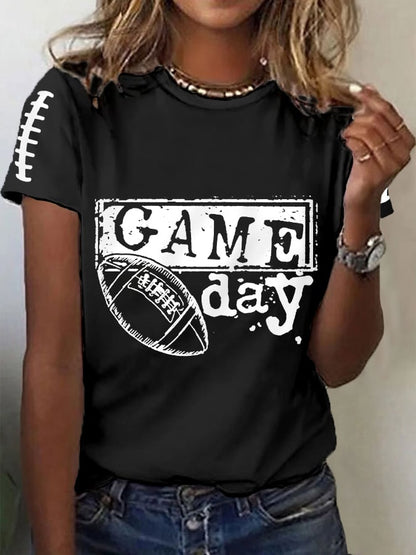 🔥Buy 2 Get 5% Off🔥Women's Football Fans Lover Gameday Casual Tee