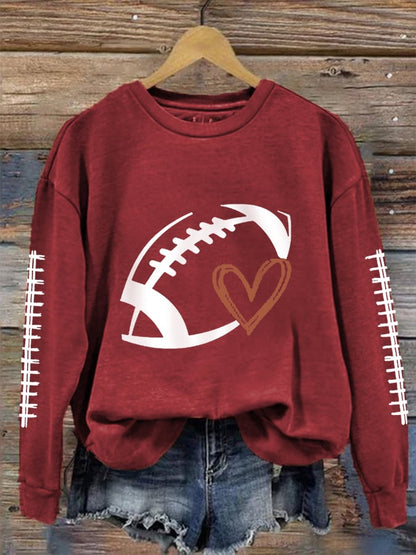 🔥Buy 2 Get 5% Off🔥Women's Football Lover Casual Sweatshirt