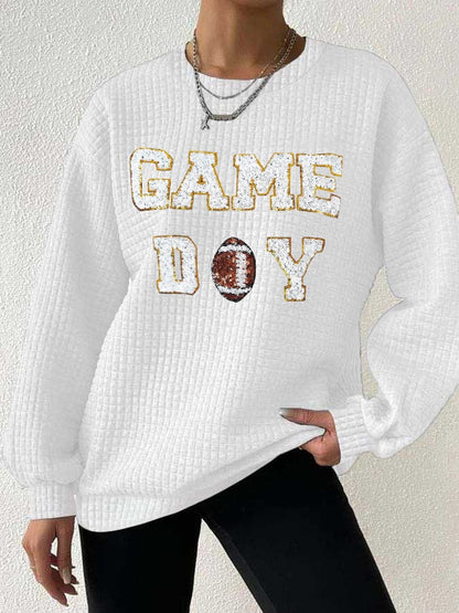 🔥Buy 2 Get 5% Off🔥Women's Sequined Football Print Sweatshirt