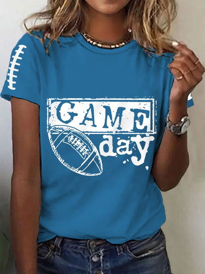 🔥Buy 2 Get 5% Off🔥Women's Football Fans Lover Gameday Casual Tee