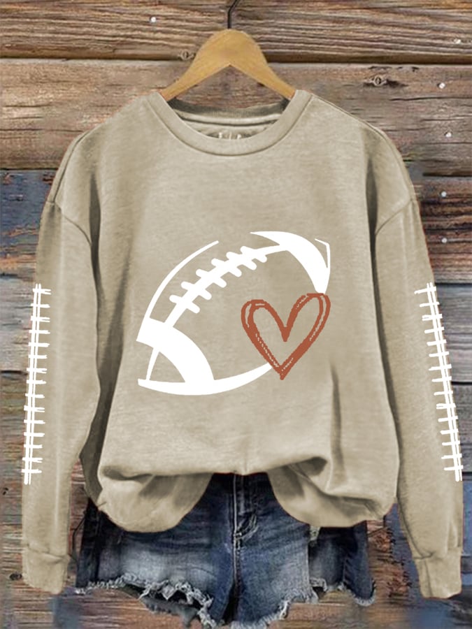 🔥Buy 2 Get 5% Off🔥Women's Football Lover Casual Sweatshirt