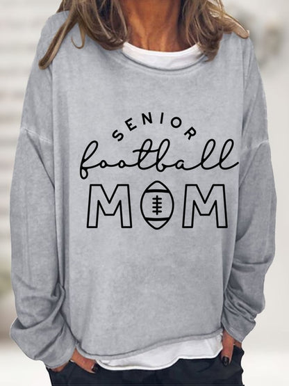 🔥Buy 2 Get 5% Off🔥Women'S Senior Football Mom Print Sweatshirt