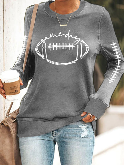 🔥Buy 2 Get 5% Off🔥Women's Gameday Football Lover Casual Sweatshirt