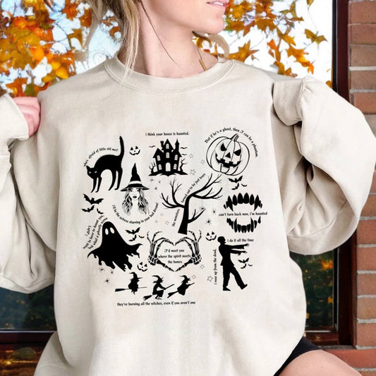 Spooky Swiftie Halloween Crewneck Sweatshirt