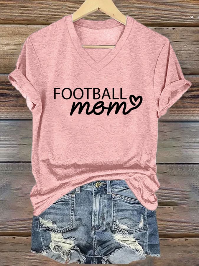 🔥Buy 2 Get 5% Off🔥Women's Football Mom Print T-Shirt