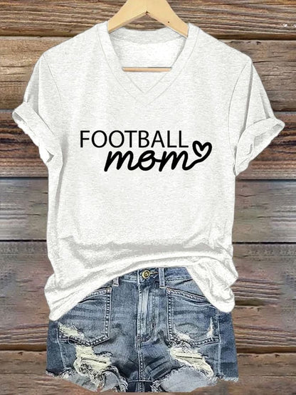 🔥Buy 2 Get 5% Off🔥Women's Football Mom Print T-Shirt