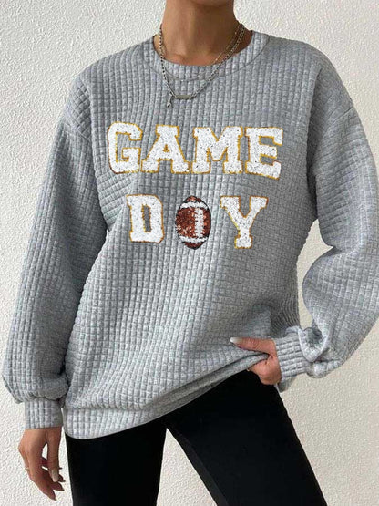 🔥Buy 2 Get 5% Off🔥Women's Sequined Football Print Sweatshirt