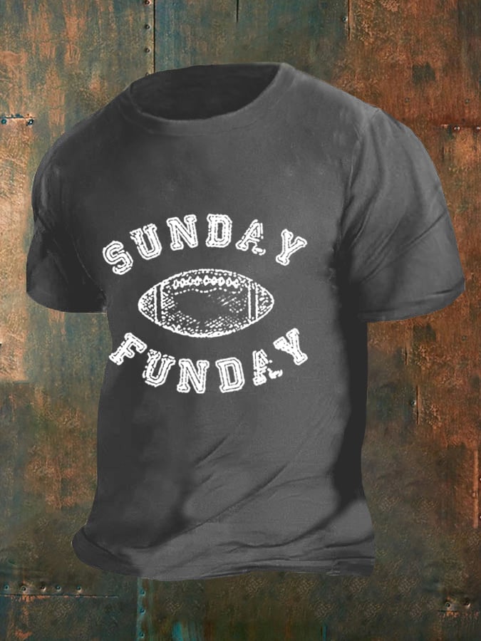 🔥Buy 2 Get 5% Off🔥Men's Sunday Funday Football Fans Lovers Gameday Casual Tee