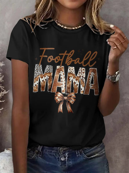 Women's  Football Printed Casual T-Shirt