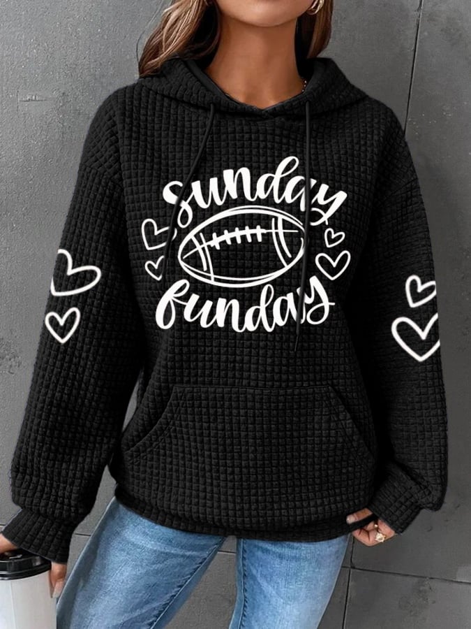 🔥Buy 2 Get 5% Off🔥Women's Funny Game Day Sunday Football Funday Hoodie