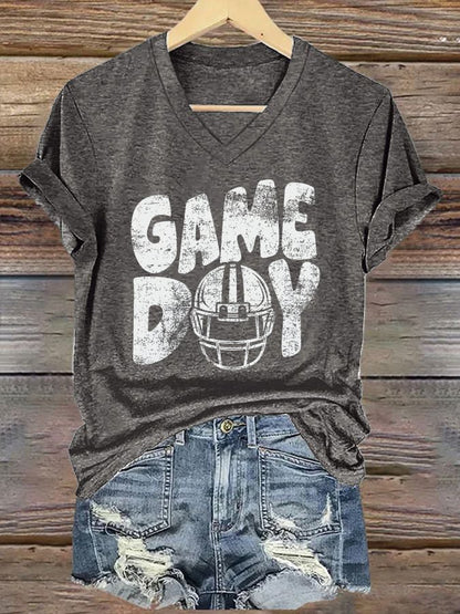 🔥Buy 2 Get 5% Off🔥Women'S Football Game Day Print Casual T-Shirt