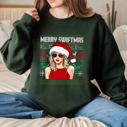 Vintage Merry Swiftmas Sweatshirt