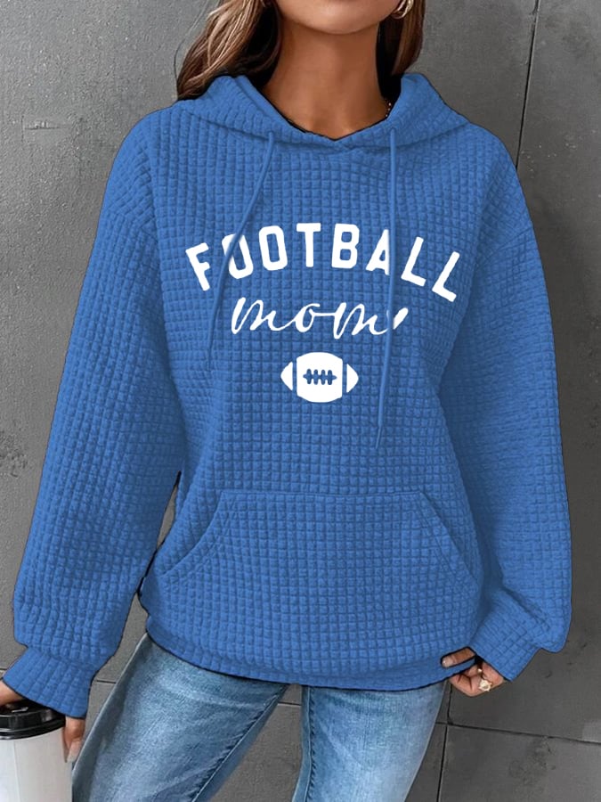 🔥Buy 2 Get 5% Off🔥Women's Football Mom Print Casual Hoodie