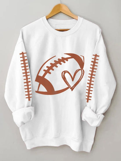 Women's Football Lover Gameday Casual Sweatshirt