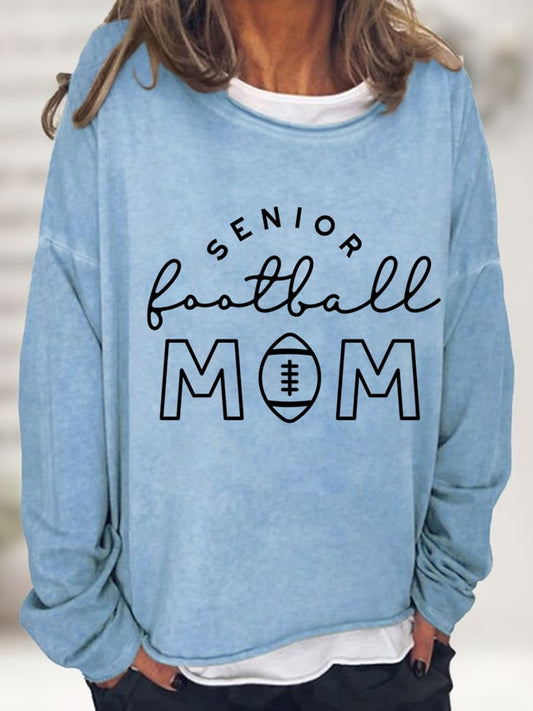 🔥Buy 2 Get 5% Off🔥Women'S Senior Football Mom Print Sweatshirt