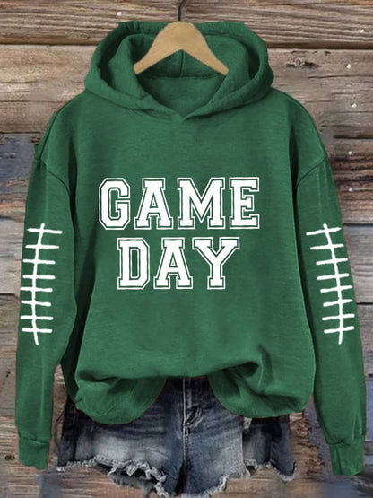 🔥Buy 2 Get 5% Off🔥Women's Game day Football Print Casual Hoodie