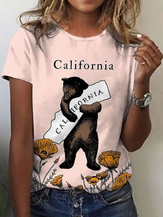 Women's California Strong Los Angeles Strong Wildfire 2025 Printed T-Shirt