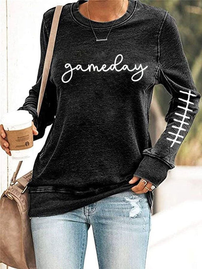 🔥Buy 2 Get 5% Off🔥Women's Game Day Print Casual Sweatshirt