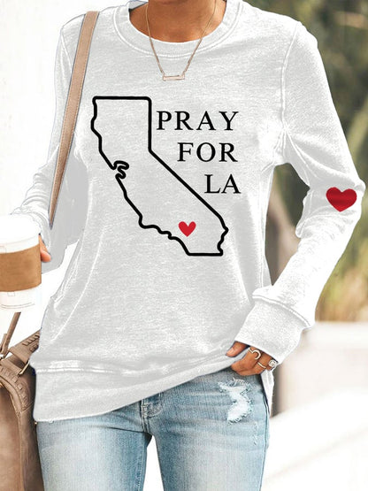 Women's Pray For LA,Los Angeles Strong, California Strong Sweatshirt