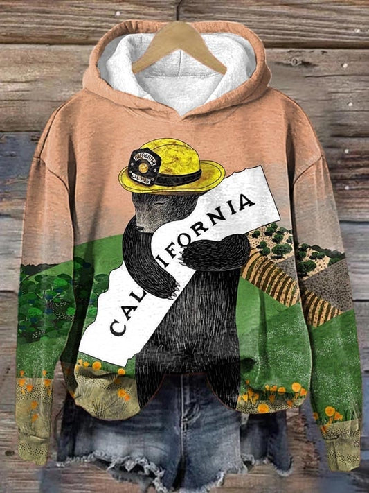 Women's California Strong Los Angeles Strong Wildfire 2025 Print Hoodie