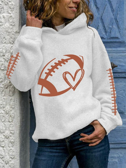 🔥Buy 2 Get 5% Off🔥Women's Football Lover Casual Hoodie