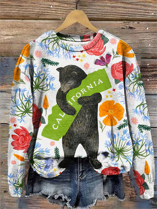 Women's California Strong Los Angeles Strong Wildfire 2025 Print Sweatshirt