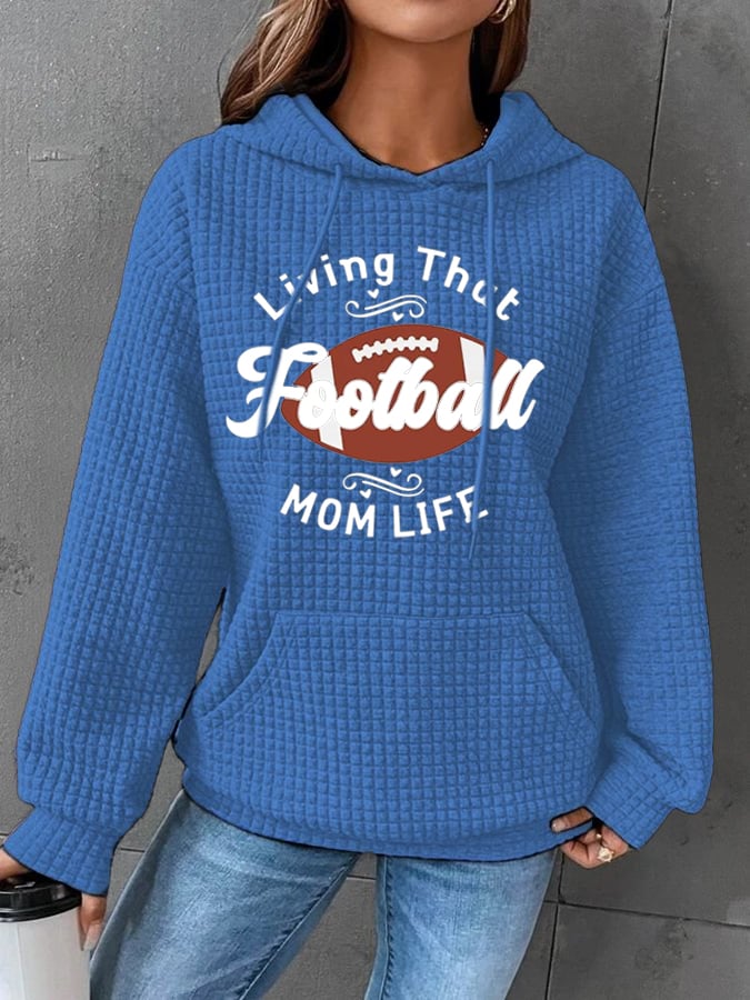 🔥Buy 2 Get 5% Off🔥Women's Football Print Casual Hoodie