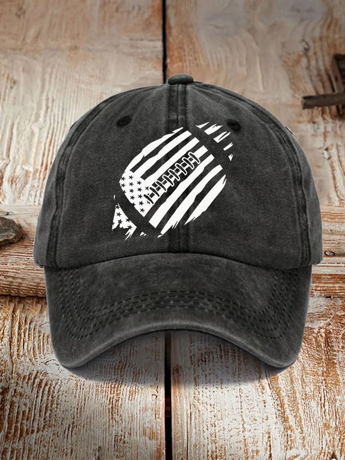 🔥Buy 2 Get 5% Off🔥Unisex Football Fans Lover Gameday. American Flag Football Hat