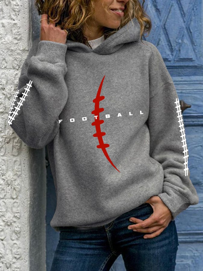 🔥Buy 2 Get 5% Off🔥Women'S Football Print Long Sleeve Sweatshirt