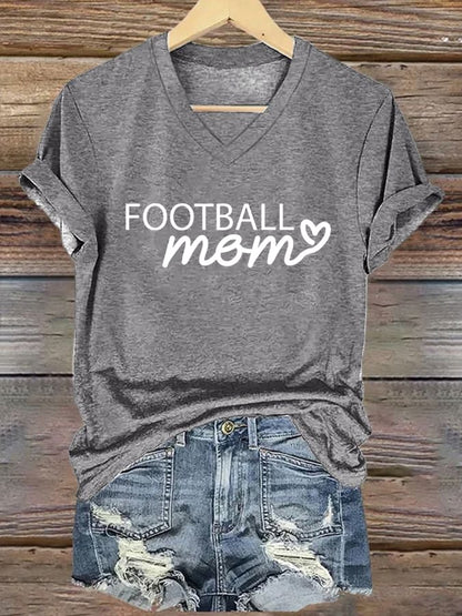 🔥Buy 2 Get 5% Off🔥Women's Football Mom Print T-Shirt