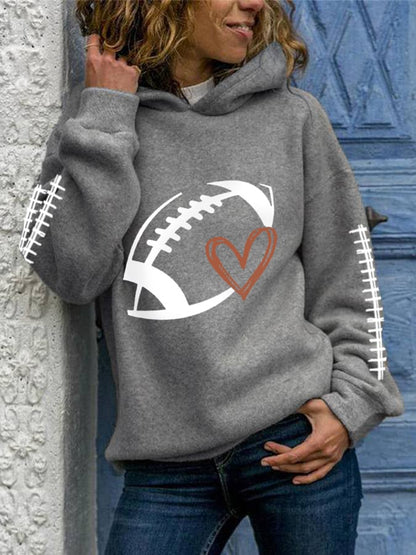 🔥Buy 2 Get 5% Off🔥Women's Football Lover Casual Hoodie