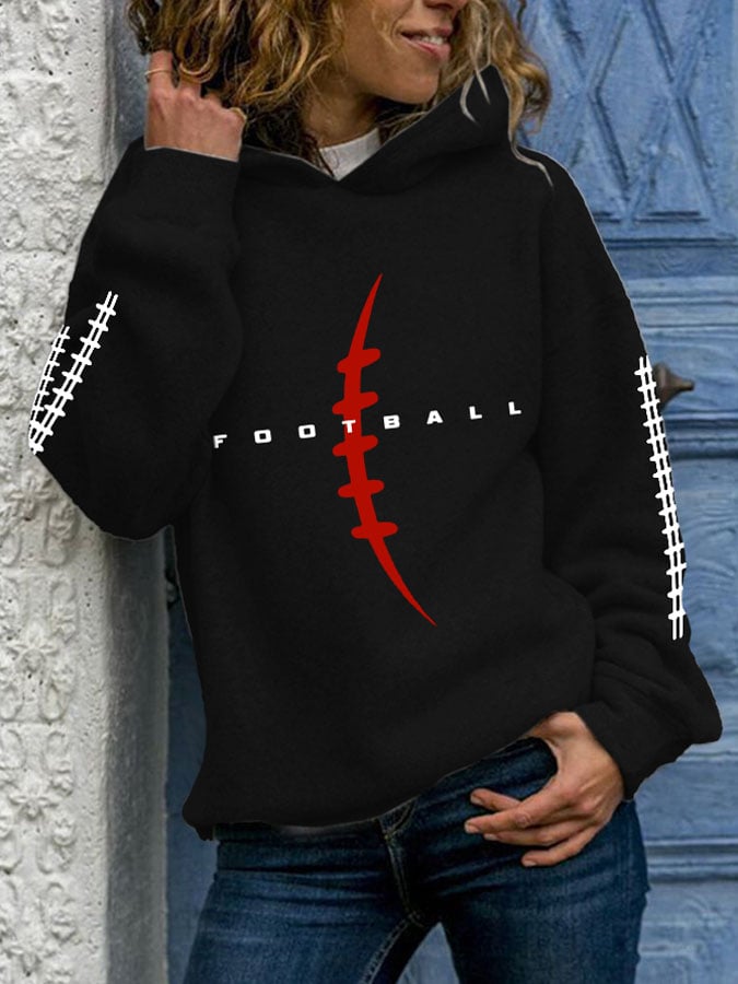 🔥Buy 2 Get 5% Off🔥Women'S Football Print Long Sleeve Sweatshirt