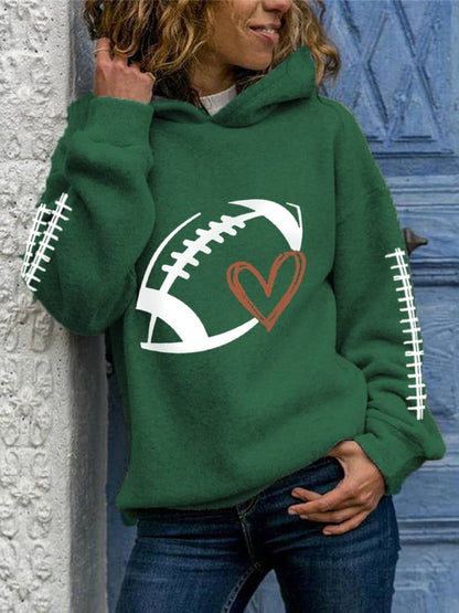 🔥Buy 2 Get 5% Off🔥Women's Football Lover Casual Hoodie