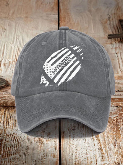 🔥Buy 2 Get 5% Off🔥Unisex Football Fans Lover Gameday. American Flag Football Hat