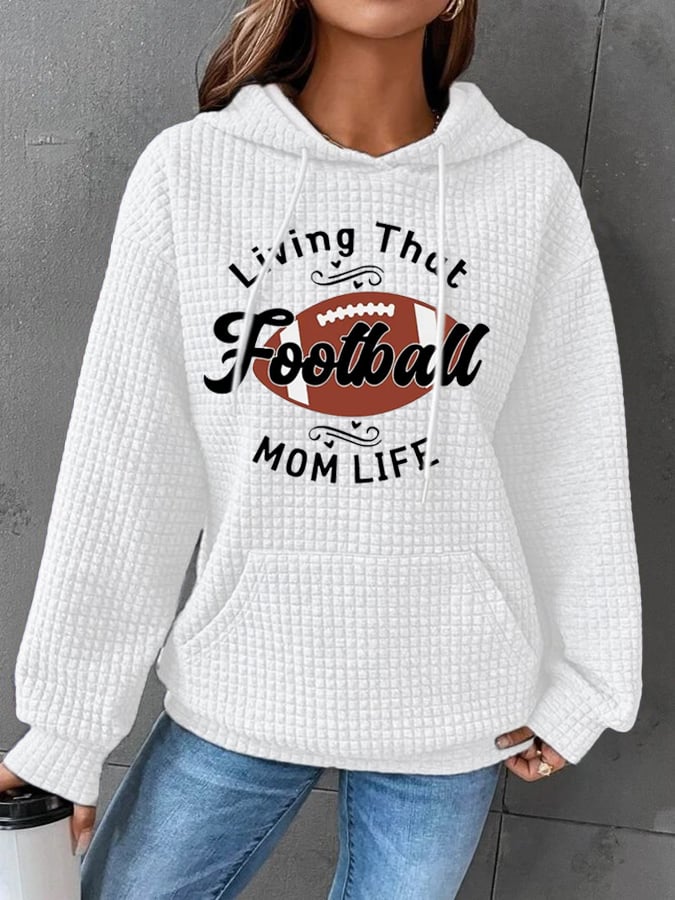 🔥Buy 2 Get 5% Off🔥Women's Football Print Casual Hoodie