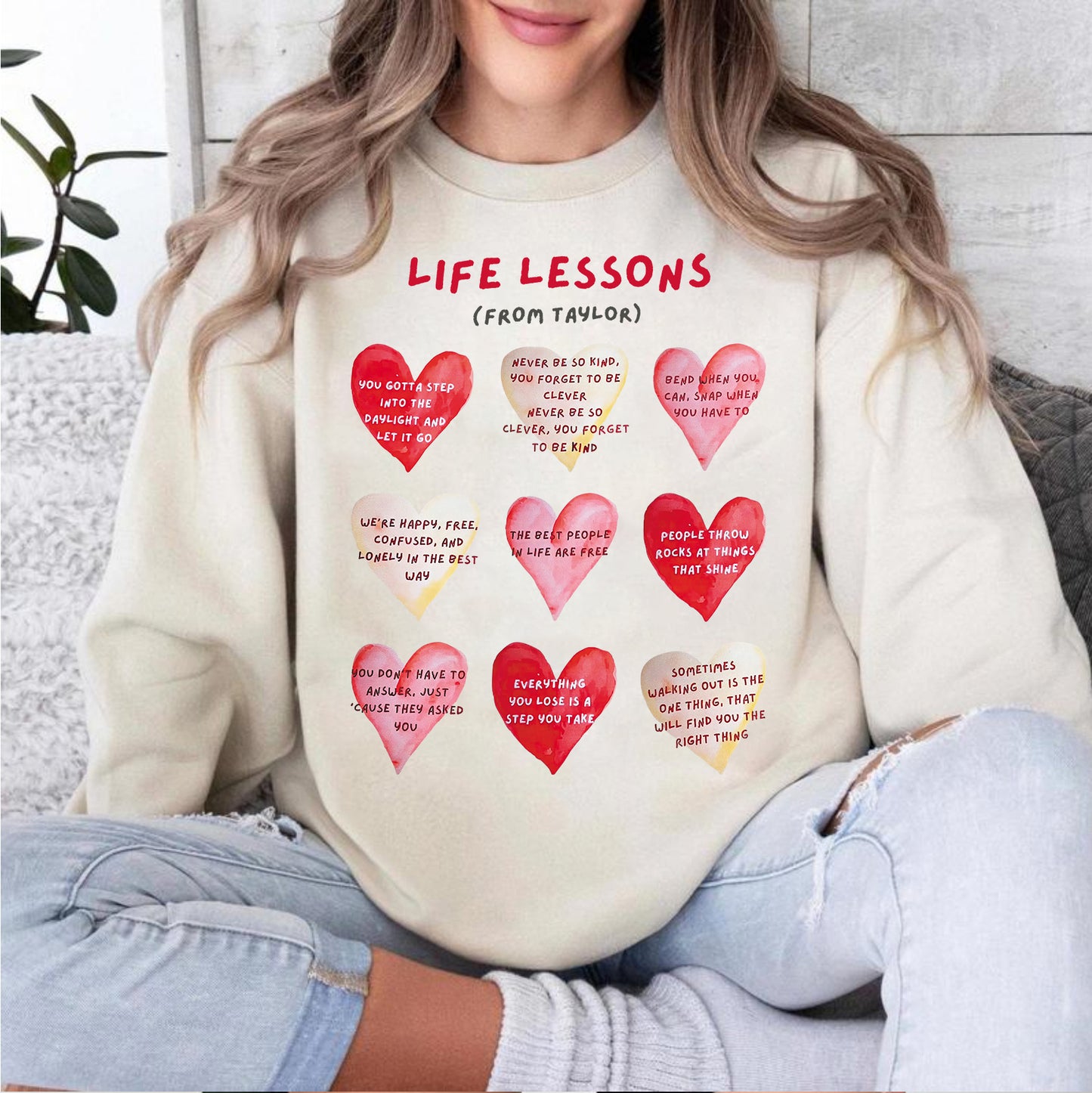 Life lessons from taylor, Swiftie Sweatshirt