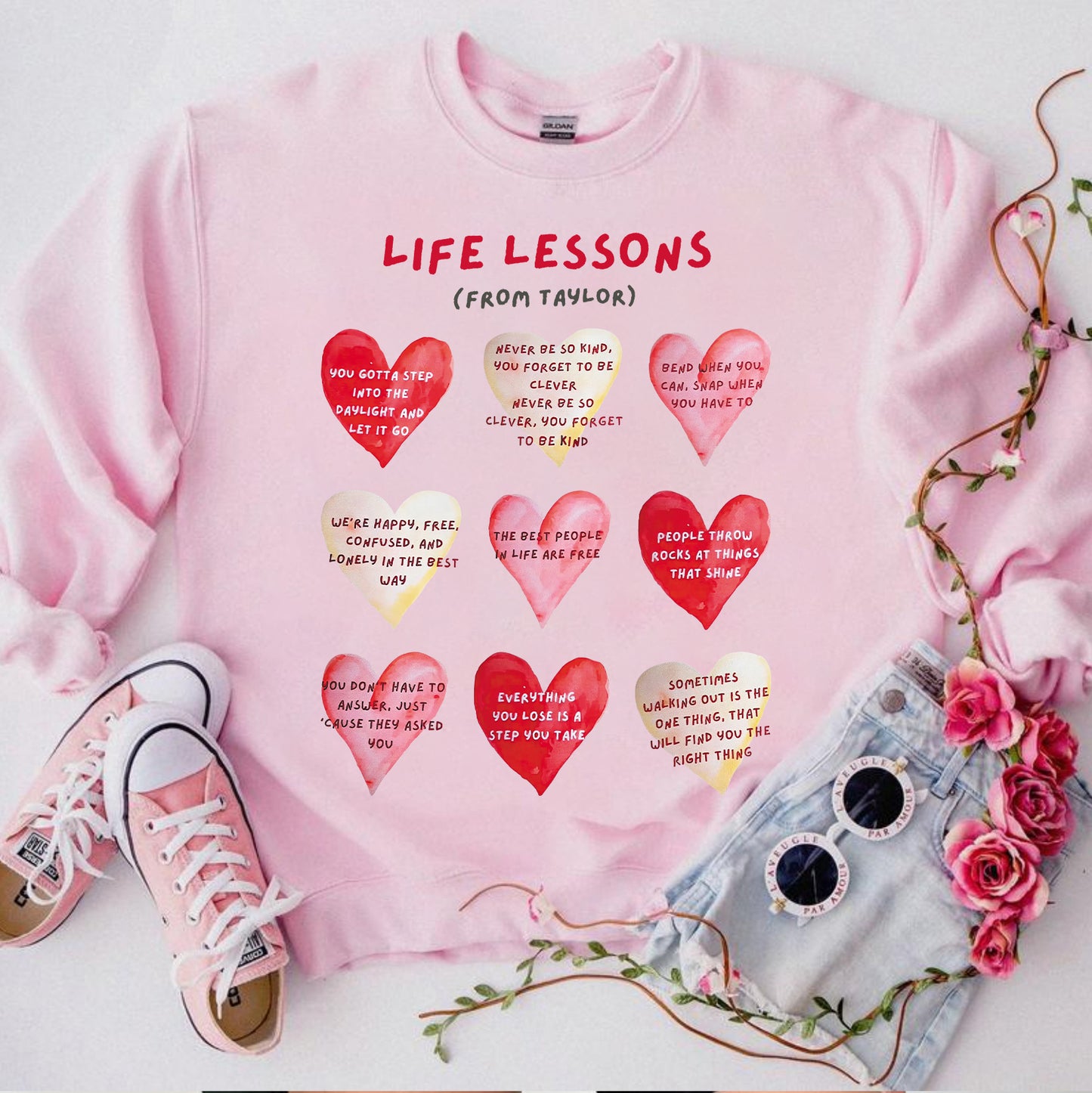 Life lessons from taylor, Swiftie Sweatshirt