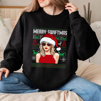 Vintage Merry Swiftmas Sweatshirt