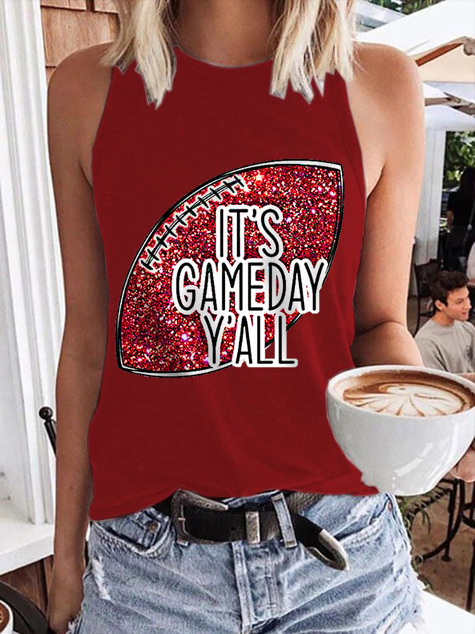 Women's Football Fans Gameday Casual Vest