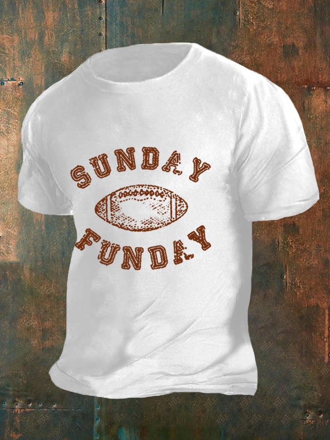 🔥Buy 2 Get 5% Off🔥Men's Sunday Funday Football Fans Lovers Gameday Casual Tee