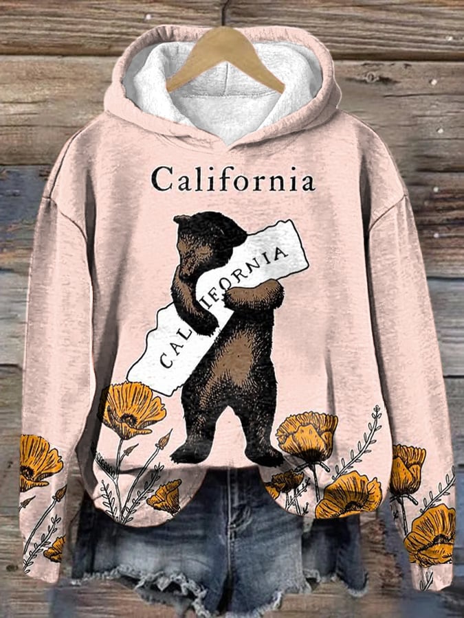 Women's California Strong Los Angeles Strong Wildfire 2025 Print Hoodie