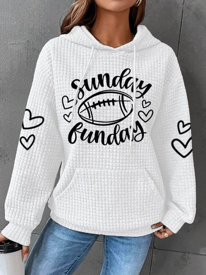 🔥Buy 2 Get 5% Off🔥Women's Funny Game Day Sunday Football Funday Hoodie