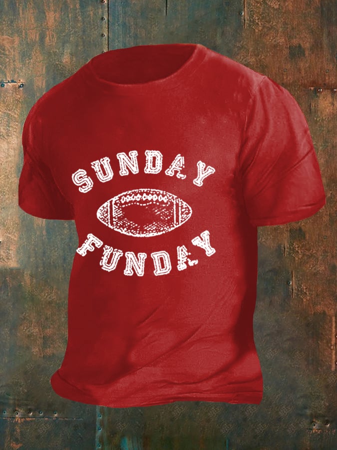 🔥Buy 2 Get 5% Off🔥Men's Sunday Funday Football Fans Lovers Gameday Casual Tee