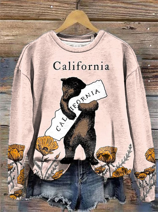 Women's California Strong Los Angeles Strong Wildfire 2025 Print Sweatshirt