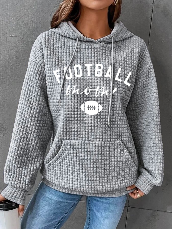 🔥Buy 2 Get 5% Off🔥Women's Football Mom Print Casual Hoodie