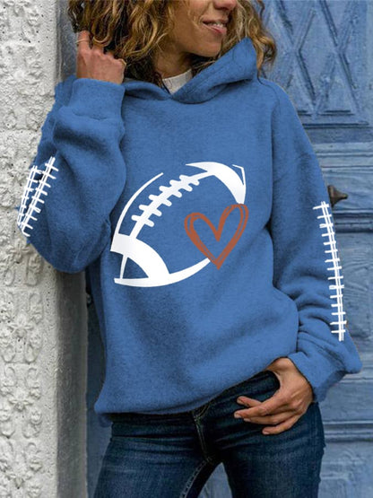 🔥Buy 2 Get 5% Off🔥Women's Football Lover Casual Hoodie