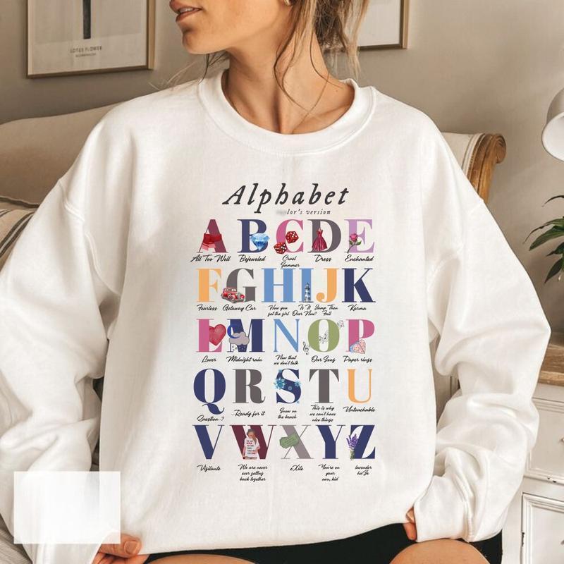 Swiftie Alphabet Tay Version 3 Graphic Shirt